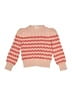 Crewcuts 100% Cotton Chevron-herringbone Pink Pullover Sweater Size 6 - 7 - photo 1