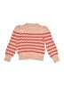 Crewcuts 100% Cotton Chevron-herringbone Pink Pullover Sweater Size 6 - 7 - photo 2