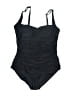 Unbranded Solid Black One Piece Swimsuit Size XXL - photo 1