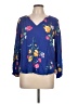 Old Navy 100% Rayon Blue 3/4 Sleeve Blouse Size L - photo 1