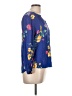 Old Navy 100% Rayon Blue 3/4 Sleeve Blouse Size L - photo 4