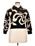 Cider Animal Print Black Turtleneck Sweater Size 0X - photo 1