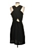 Ann Taylor LOFT 100% Polyester Solid Black Cocktail Dress Size 4 - photo 2