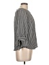 Monteau Stripes Black 3/4 Sleeve Blouse Size L - photo 4