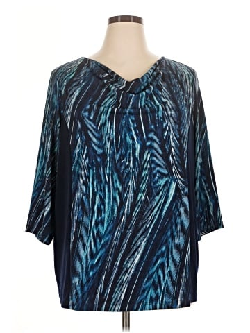 Susan Graver 3/4 Sleeve Blouse (view 1)