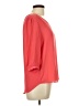 Iz Byer 100% Polyester Orange 3/4 Sleeve Blouse Size L - photo 4