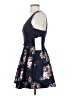 Crystal Doll Floral Blue Cocktail Dress Size 5 - photo 5