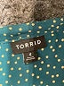 Torrid 100% Polyester Polka Dots Teal 3/4 Sleeve Blouse Size 4X Plus (4) - photo 7