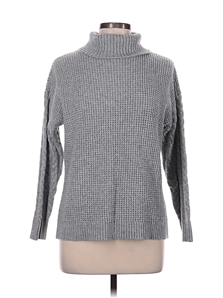 Pre-owned Michael Michael Kors Turtleneck Sweater In Gray