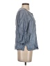 Amour Vert Blue 3/4 Sleeve Blouse Size S - photo 4