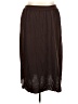 Elementz Solid Brown Casual Skirt Size 2X - photo 1