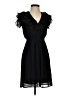 H&M 100% Polyester Solid Black Cocktail Dress Size 2 - photo 1