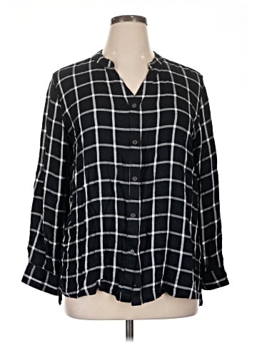Basic Editions 3/4 Sleeve Blouse (view 1)
