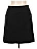 Elle Solid Black Casual Skirt Size 6 - photo 1