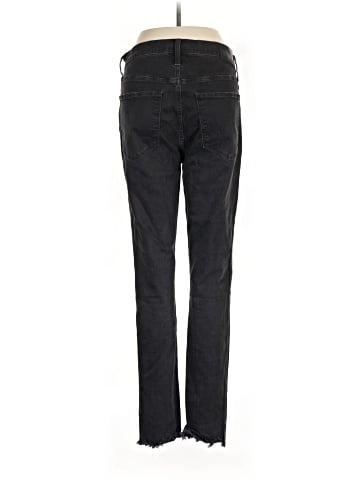 Madewell Tall 10" High-Rise Skinny Jeans in Berkeley Black: Button-Through Edition (view 2)