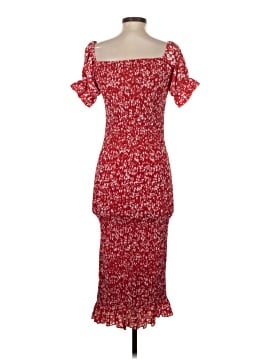 le lis midi dress Lissa | Lemon Floral Bouquet Print Square-Neck Midi Dress
