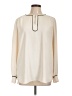 Ann Taylor LOFT 100% Polyester Ivory Long Sleeve Blouse Size L - photo 1