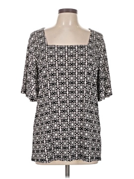 Jm Collection Short Sleeve Blouse