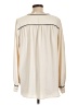 Ann Taylor LOFT 100% Polyester Ivory Long Sleeve Blouse Size L - photo 2