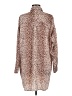 Mazik 100% Polyester Animal Print Brown Long Sleeve Blouse Size M - photo 2