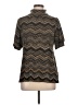 Alyx Chevron-herringbone Brown Short Sleeve Blouse Size L - photo 1