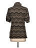 Alyx Chevron-herringbone Brown Short Sleeve Blouse Size L - photo 2