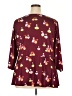 Isabel + Alice Burgundy 3/4 Sleeve Top Size 3X - photo 2