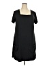 Unbranded Solid Black Casual Dress Size XXL - photo 1