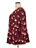 Isabel + Alice Burgundy 3/4 Sleeve Top Size 3X - photo 5