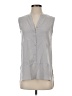 Uniqlo Gray Sleeveless Button-Down Shirt Size XS - photo 1