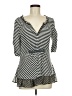 One September Black 3/4 Sleeve Blouse Size M - photo 1