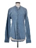 Vince. 100% Cotton Solid Blue Long Sleeve Button-Down Shirt Size S - photo 1