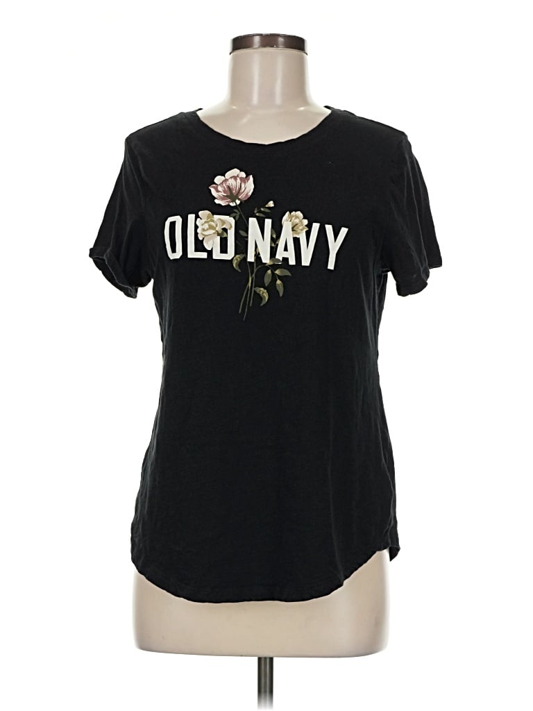 Pre-owned Old Navy Short Sleeve T-shirt In Black
