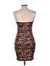 Boohoo Animal Print Brown Cocktail Dress Size 10 - photo 2