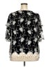 Assorted Brands 100% Rayon Black 3/4 Sleeve Blouse Size 2X - photo 2