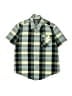 Shaun White Checkered-gingham Green Short Sleeve Button-Down Shirt Size 4 - 5 - photo 1