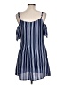 Speechless Stripes Blue Casual Dress Size L - photo 2