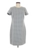 Calvin Klein Houndstooth Gray Casual Dress Size 8 - photo 1
