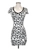 Bebe Animal Print White Casual Dress Size XS - photo 1