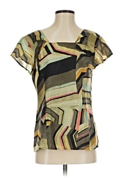 Barneys New York Short Sleeve Silk Top (view 1)