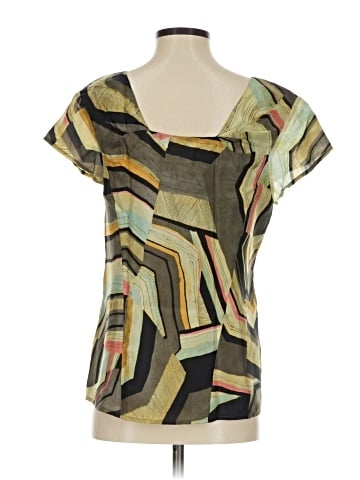 Barneys New York Short Sleeve Silk Top (view 2)