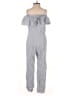 H&M 100% Cotton Solid Gray Jumpsuit Size 4 - photo 2