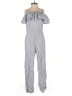H&M 100% Cotton Solid Gray Jumpsuit Size 4 - photo 1