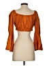 Assorted Brands 100% Cotton Orange 3/4 Sleeve Blouse Size XXS - photo 2