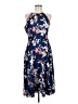 Eliza J 100% Polyester Floral Blue Cocktail Dress Size 8 - photo 1