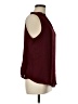 Lush 100% Polyester Burgundy Sleeveless Blouse Size M - photo 4