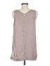 14th & Union 100% Polyester Gray Sleeveless Blouse Size M - photo 2