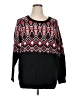 Torrid 100% Acrylic Argyle Black Pullover Sweater Size 1X (1) - photo 1