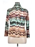 David Cline Aztec Or Tribal Print Multi Color Teal 3/4 Sleeve Blouse Size L - photo 2