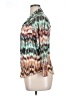 David Cline Aztec Or Tribal Print Multi Color Teal 3/4 Sleeve Blouse Size L - photo 5